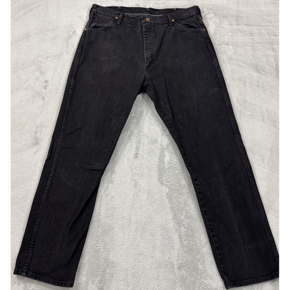 Vintage Wrangler Jeans Mens 38x32 13MWZWK Made In USA 90s Denim Western Straight - Picture 2 of 16